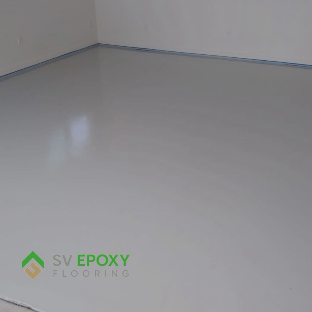 simi valley gray solid color epoxy in garage